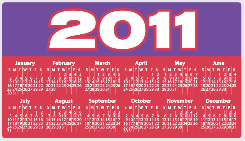 Shift Dates – Prophetic Calendar 2011