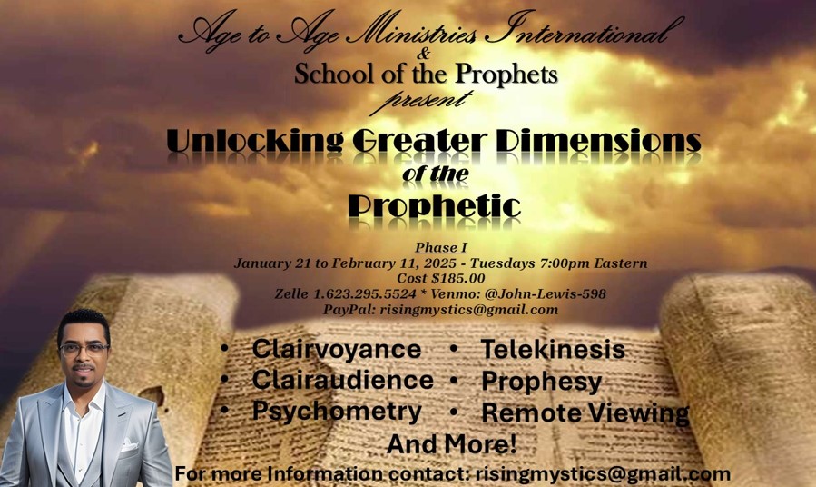 School of the Prophets – Jan 21, 2025